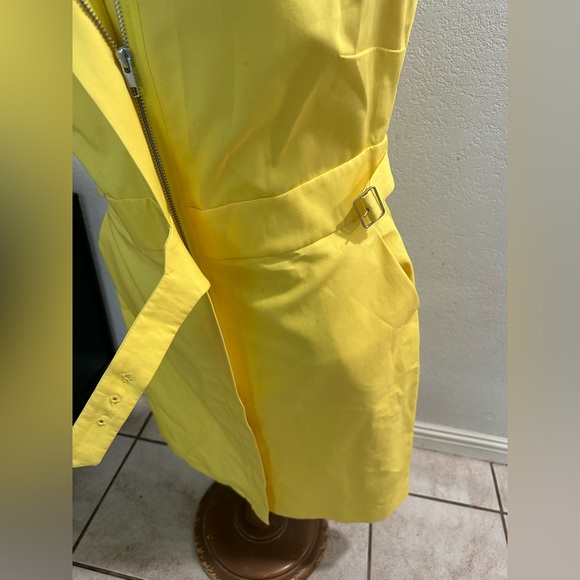 J. Crew Women’s  Yellow Zip Front Cargo Dress| NWT | Size 14 - Picture 12 of 14
